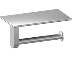 Brauer toiletrolhouder - 18cm - RVS geborsteld