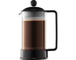 Brazil Cafetière (Frans perssysteem, permanente filter van roestvrij staal), zwart, 0,35L
