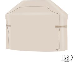 BRD® Outdoor | BBQ Hoes Beige maat S 145x61x117cm inclusief opbergtas met ritsafsluiting | Afdekhoes Beschermhoes Barbecue Cover Waterdicht Zonwerend