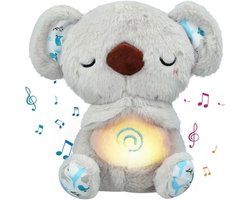 Breathing Koala Knuffel - Ademende Knuffel - Ademhaling Knuffel Koala - Kalmerend Koala Knuffel - Zacht speelgoed dat ademt met geluid reliëfpluche voor volwassenen en baby