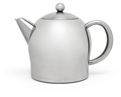 Bredemeijer - Dubbelwandige theepot Minuet Santhee - 1 liter - RVS - Mat