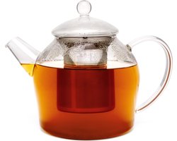Bredemeijer - Glazen Minuet Santhee theepot 1,5L met filter - theezeef