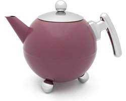 Bredemeijer Theepot Bella Ronde 1,2L Mauve - Dubbelwandig