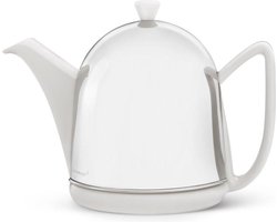 Bredemeijer - Theepot dubbelwandig Cosy Manto 1,0L wit - met theezeef