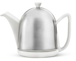 Bredemeijer - Theepot dubbelwandig Cosy Manto 1,0L wit met theezeef