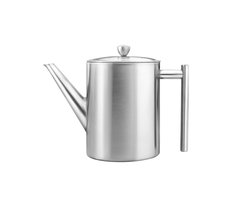 Bredemeijer - Theepot dubbelwandig Minuet Cylindre 1,2L mat