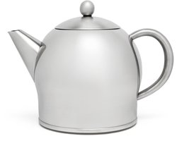 Bredemeijer - Theepot dubbelwandig Minuet Santhee - 1,4 liter - RVS - Mat
