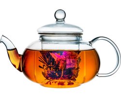 Bredemeijer - Theepot glas Verona - 0,5 liter - Enkelwandig glas - met theezeef