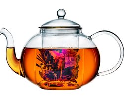 Bredemeijer - Theepot glas Verona 1,0L enkelwandig glas met theezeef