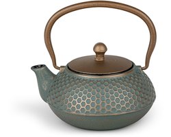 Bredemeijer - Theepot Jiangxi 0,7L gietijzer blauw met filter