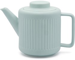 Bredemeijer - Theepot keramiek Skagen - 1,2 liter - Lichtblauw - Met theezeef