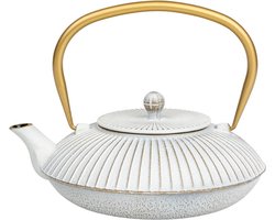 Bredemeijer - Theepot Linhai 1,1L gietijzer wit