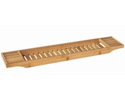 Bregico Badplank - Badplanken - Badtafel - Badaccesoire - 80CM - Badbrug - Ontspannen In Bad - Vochtbestendig - Bamboe