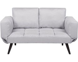 BREKKE - Slaapbank - Lichtgrijs - Polyester
