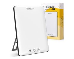 BrellaVio Daglichtlamp PRO - 12.000 Lux - Zwart - Incl. Opberghoes - UV-vrije LED Lamp - Daglicht Lampen - Hobby Bureaulamp