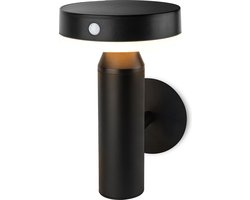 Brendz Solar Buitenlamp met Bewegingssensor, 400 Lumen, IP44 Waterbestendig, 2 Lichtmodi, 3000K Warm Wit Licht, LED Solar Wandlamp Buiten, Buitenlamp met Bewegingssensor, Maun