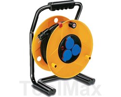 Brennenstuhl Brobusta IP44 Kabelhaspel, 40 m, speciaal kunststof, voor gebruik buitenshuis, Made in Germany, geel
