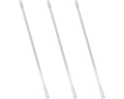 Brenzoos - "Set van 3 transparante acryl gordijnroedes - 12 inch lang - raamaccessoires"