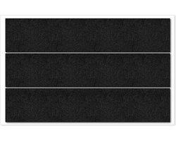 Brenzoos - Set van 3 zelfklevende viltglijders voor stoelen en meubels - Vilt meubelglijders voor zware meubels - Bescherm vloer met meubelvilt - Duurzame stoelglijders