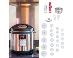 BRENZOOS- Snelkookpan Accessoireset - Vervangende Vlotterpakkingset - Antiblokkeerbeugel - Slijtvast Siliconenmateriaal - 4 Vlotterkleppen - 7 Doppen - 5 Rubber Ringen