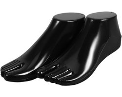 Brenzoos - Voetmodel sokken voor heren - lichte sandaal model - voet mannequin rek - etalagepop voeten houder - kunststof enkel sok