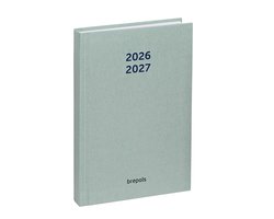 Brepols agenda 2026-2027 - NATURE - Schoolagenda - 1 dag per pagina - Gekartonneerde omslag - Dagoverzicht - Groen - 11.5 x 16.9 cm