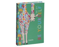 Brepols agenda 2026-2027 - POZOOTIVITY - Schoolagenda - 1 dag per pagina - Semi-soepele omslag - Dagoverzicht - Groen - 11.5 x 16.9 cm