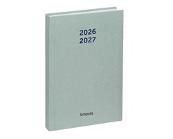 Brepols agenda 2026-2027 - Student NATURE - Schoolagenda - 1 week op 2 pagina's - Gekartonneerde omslag - Weekoverzicht - Groen - 9 x 16 cm