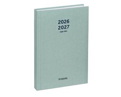 Brepols agenda 2026-2027 - Weekly Notes NATURE - Schoolagenda - 16 maanden - 1 week 1 pagina - Gebonden - Week & notes - Groen - 14.8 x 21 cm
