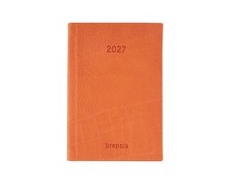 Brepols agenda 2027 - ARMADA [0.913] - LUCCA - Zakagenda - 1 week op 2 pagina's - Weekoverzicht - Oranje - 7.1 x 10.2 cm/Klein formaat!!