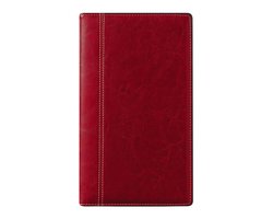 Brepols agenda 2027 - OPTIVISION POCKET [0.717] - PALERMO - Zakagenda - 1 week op 2 pagina's - Weekoverzicht - Gespiraleerd - Rood - 9 x 16 cm