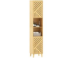 Bresht Badkamerkast - Badkamermeubel - badkamerkastje - Badkamer kastje - Verstelbare Planken - Goede ventilatie - Ruimtebesparend