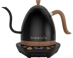 Brewista Artisan Gooseneck Kettle 1.0 Liter Matte Black - Zwanenhals Variabele Temperatuur Waterkoker Mat Zwart