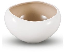 Bricard Barles Kommenset - 6-delig - Wit/Taupe - Ø12,2x11,5x7,6cm