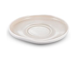 Bricard Barles Schotelset - 6-delig - 12,5x11x2,2cm - Wit/Taupe - Porselein