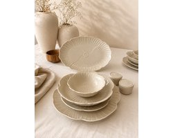 Bricard–dinerset–Florange–porselein–taupe–27-delig–vaatwasser+magnetronbestendig