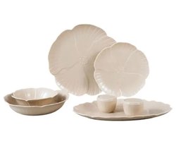 Bricard - Dinner set - Florange - 27-delig - taupe - porselein - vaatwasser- en magnetronbestendig