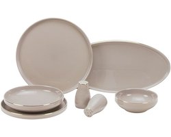 Bricard Lunel – Porseleinen Serviesset/Dinerset – 27-delig – 6-Persoons – Taupe