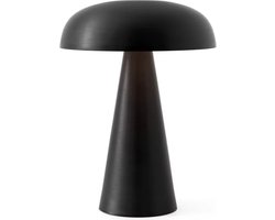 Briceq by Aynlights® Draadloze Tafellamp Oplaadbaar - Lena - 3000mah batterij - ZWART - 21cm - Tafellamp slaapkamer - Decoratieve tafellamp - Bureaulamp - LED - Dimbaar - Touch.