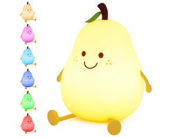 Bright Care® Oplaadbare Nachtlampje voor Kinderen en Baby's - met Touchbediening - Met Timer - Draadloos - Bedlampje - 7 kleuren