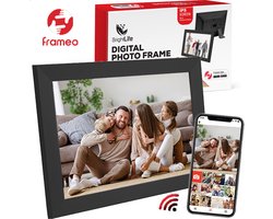 BrightLife Digitale Fotolijst met Frameo App - 10.1 inch - HD Resolutie - Fotokader - Digitale kalender - WiFi - IPS Touchscreen - 32GB