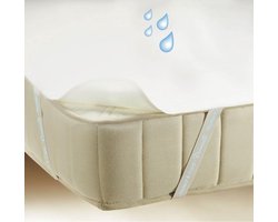 Briljant Baby Matrasbeschermer Molton Waterdicht - 70x150 - Wit - Junior - Plateau met 4 Hoekelastieken