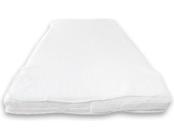 Briljant Baby Waterdichte Molton - 70x150 - Wit - Junior - Plateau met 4 Hoekelastieken