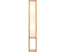 Brillant | Seaside vloerlamp naturel/wit | 2x A60, E27, 40W, geschikt voor normale lampen (niet meegeleverd)