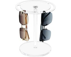 Brillenstandaard - Zonnebril-organizer - Zonnebrilrek - Acryl - Transparant - 20*20*20 cm - Zonnebrillen Display - Brillenhouder - Voor Kaptafel, Slaapkamer, Woonkamer - Presentatierek