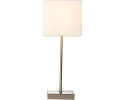 Brilliant AGLAE - Tafellamp - Chroom;Wit
