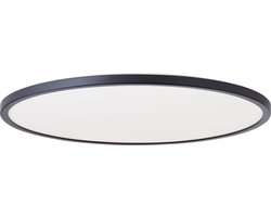 Brilliant Brennan - Plafondlamp - Badkamer - LED 35W 4000K - 3-step dimmer - IP44 - Zwart/Wit