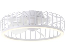 Brilliant Capo - Plafondventilator - Met verlichting - Ø 48 cm - LED 36W - CCT - 2700K-6500K - Dimbaar - Wit - Zeer stil
