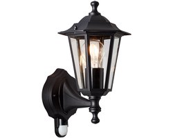 Brilliant Carleen - Buiten wandlamp - Zwart