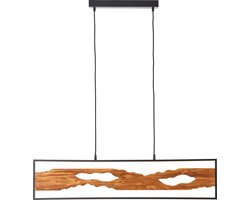 Brilliant Chaumont - Hanglamp - LED 20W - 2300lm, 3000K - Zwart/Hout